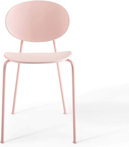 Miniatura 6 de Modway Palette - Juego de 2 sillas de comedor, Metal, Rosado