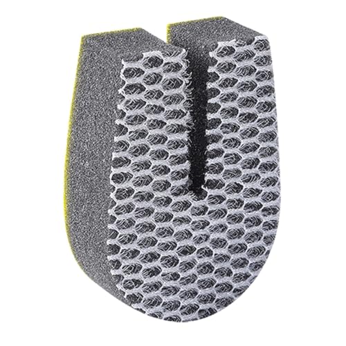 Esponja raspador de doble cara, no rayable, reutilizable, esponja para platos, para sartenes antiadherentes, vajilla de alta gama, hogar y restaurante
