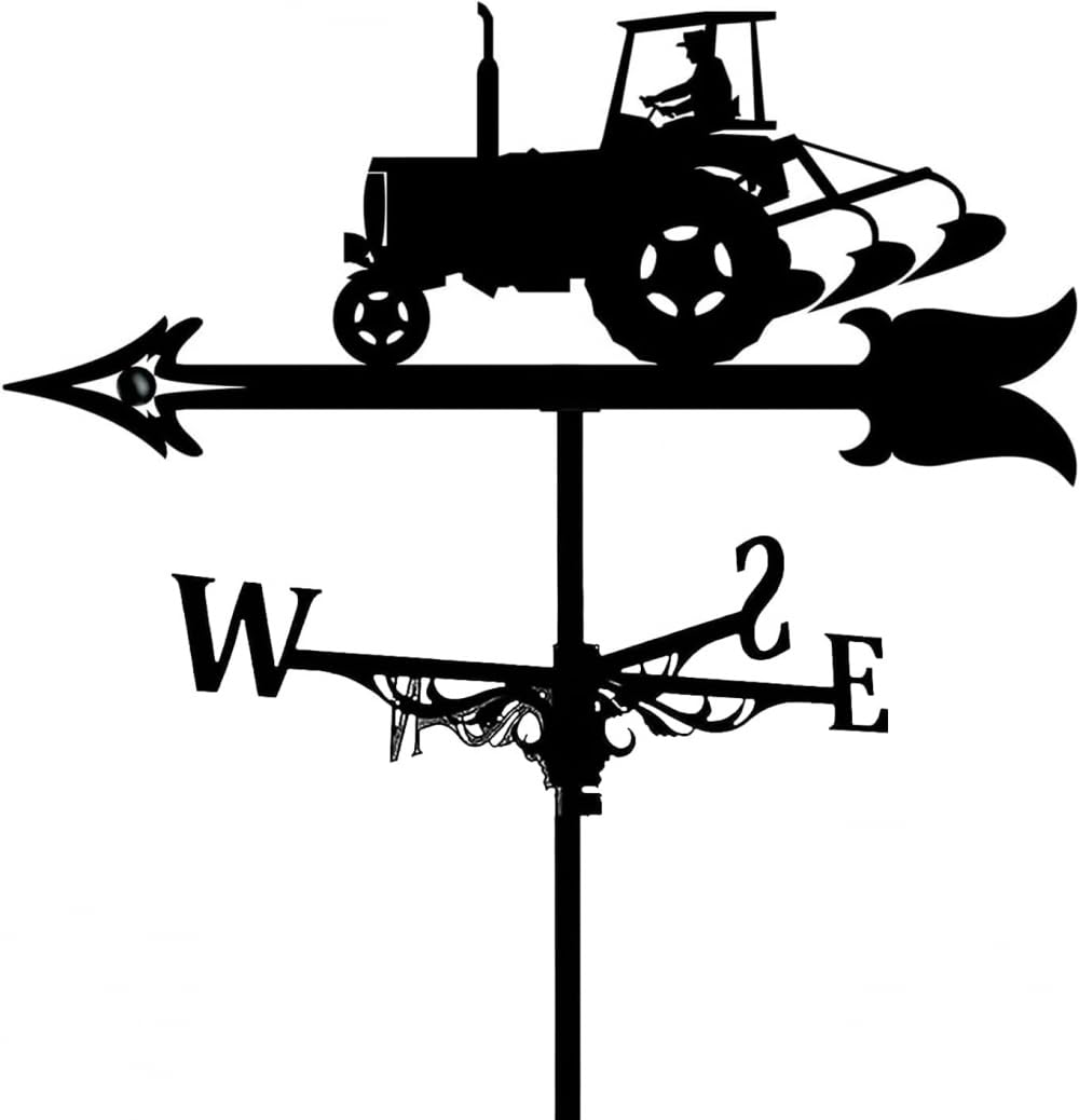 Zewnętrzne łopatki pogodowe wykwintne metalowe wiatrowskazy ornament wiatrowskaz ogrodowy wiatr zewnętrzny uchwyt na dach podwórko dekoracja kierunkowskaz co kolor 3 (kolor 2)