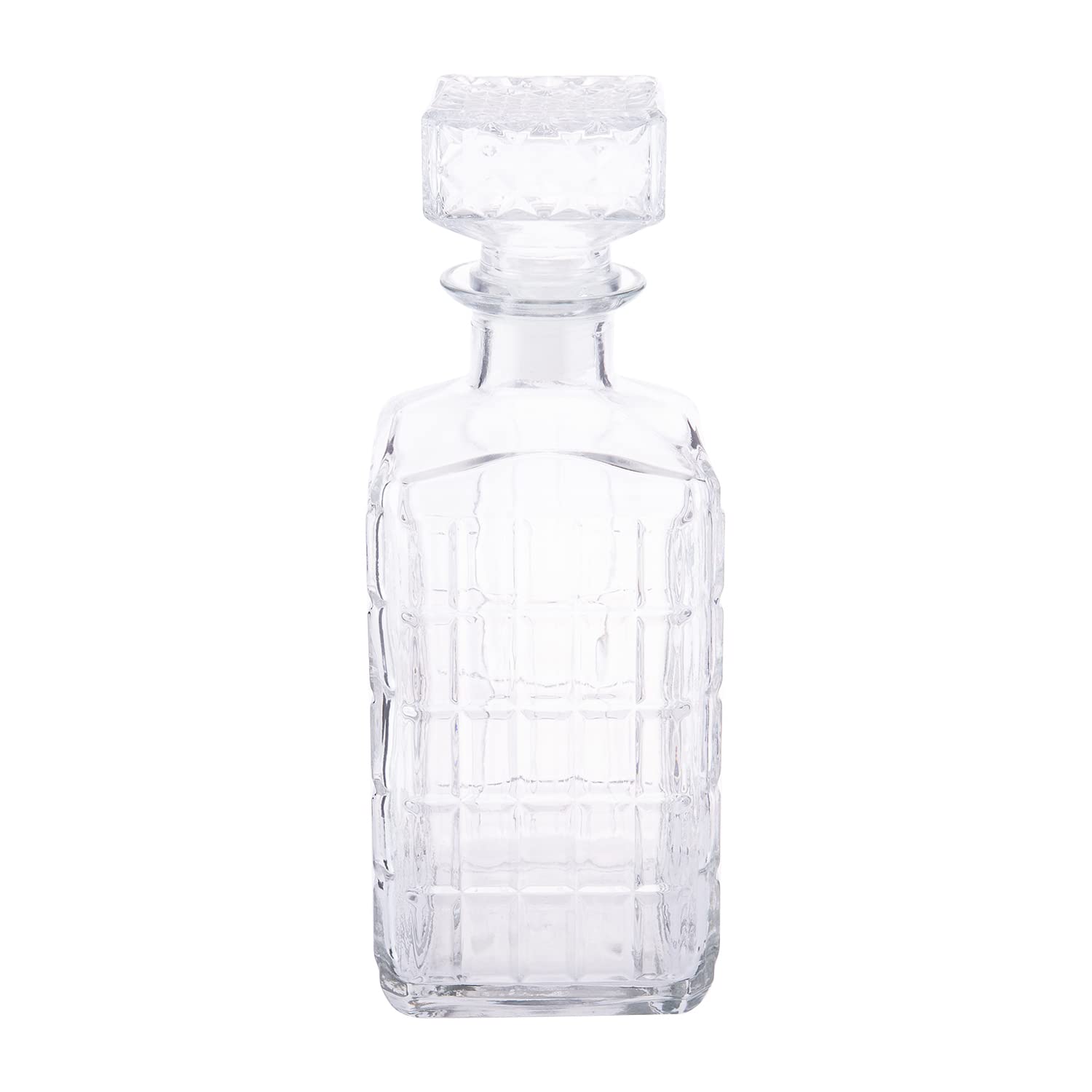 AKDC Decanter Square Bottle L(8CM) XW(8CM) XH(23CM) Transparent