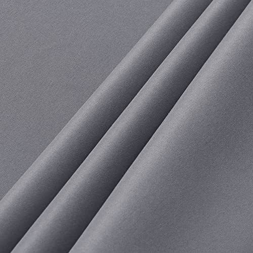 Image of sancua 2 Pack Light Grey Tablecloth 60 x 84 Inch, Rectangle 4 Feet Table Cloth - Stain and Wrinkle Resistant Washable Polyester Table Cover for Dining Tables, Buffet Parties and Camping