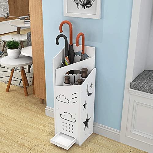 Support de porte-parapluie intérieur avec bac pour rangement de bâtons de marche - 3