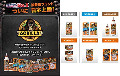 ゴリラの接着剤の種類とは 強力なパワーでアメリカで売り上げno 1