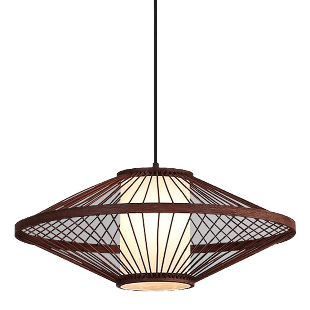 Lámpara de techo tejida a mano de estilo natural costero para iluminar cocina y comedor