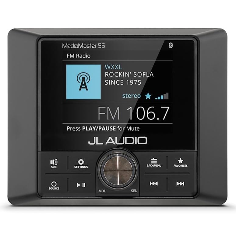 Garmin Jl Audio® Mediamaster® 55 Full-color LCD Display Weatherproof Verstärker One Size