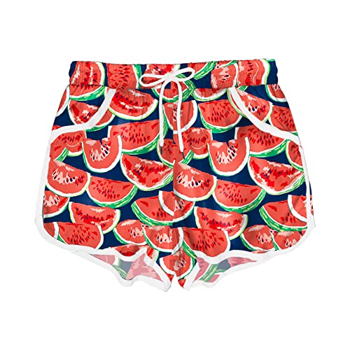 Image of Deerose Kids Hawaiian Swim Board Shorts Quick Dry Active Swim Trunk 5-14 Years
