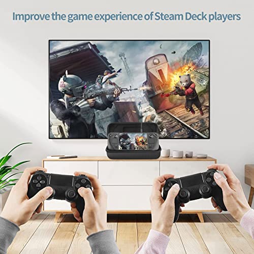 Lonandy Carrying Case For Steam Deck, Large Capacity Portable Travel Case Built-In Foldable Steam Deck Stand, Protective Hard Shell Carry Case Compatible With Steam Deck Console & Accessories #TOP5