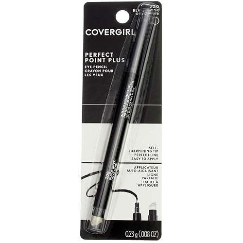 CoverGirl Perfect Point Plus Black Onyx 200 Lápiz delineador de ojos, 2 por estuche.