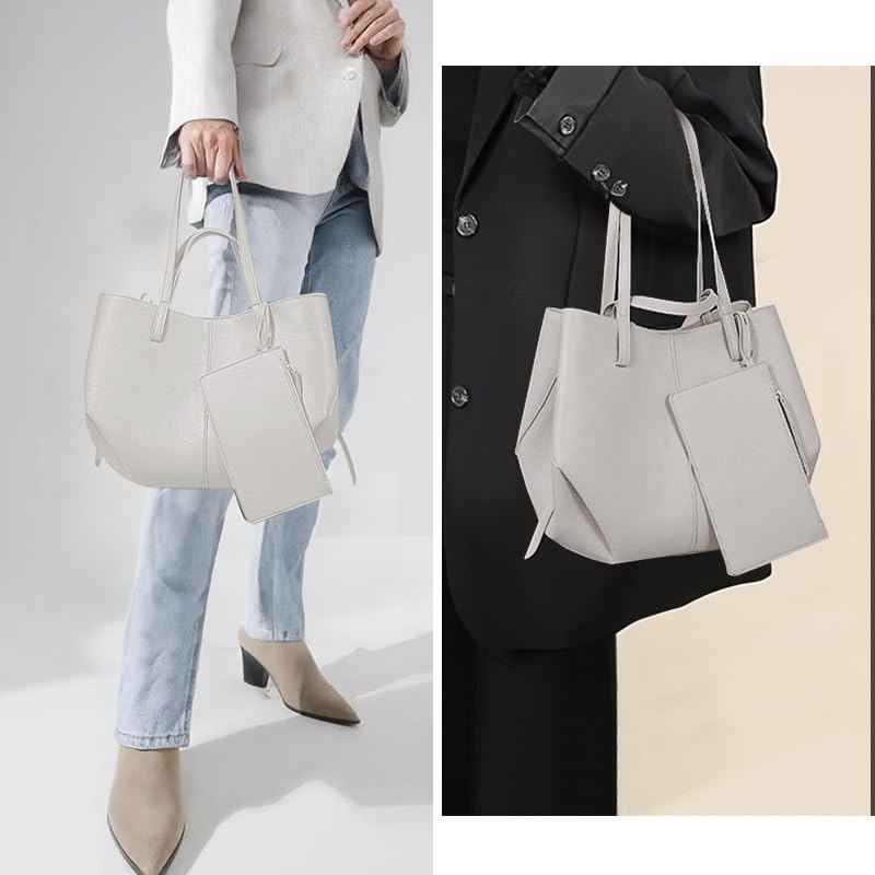 Tote Bag for Women, Faux Leather Tote Bag Fall Shoulder Bag Large Capacity Tote Handbags with Magnetic Closure