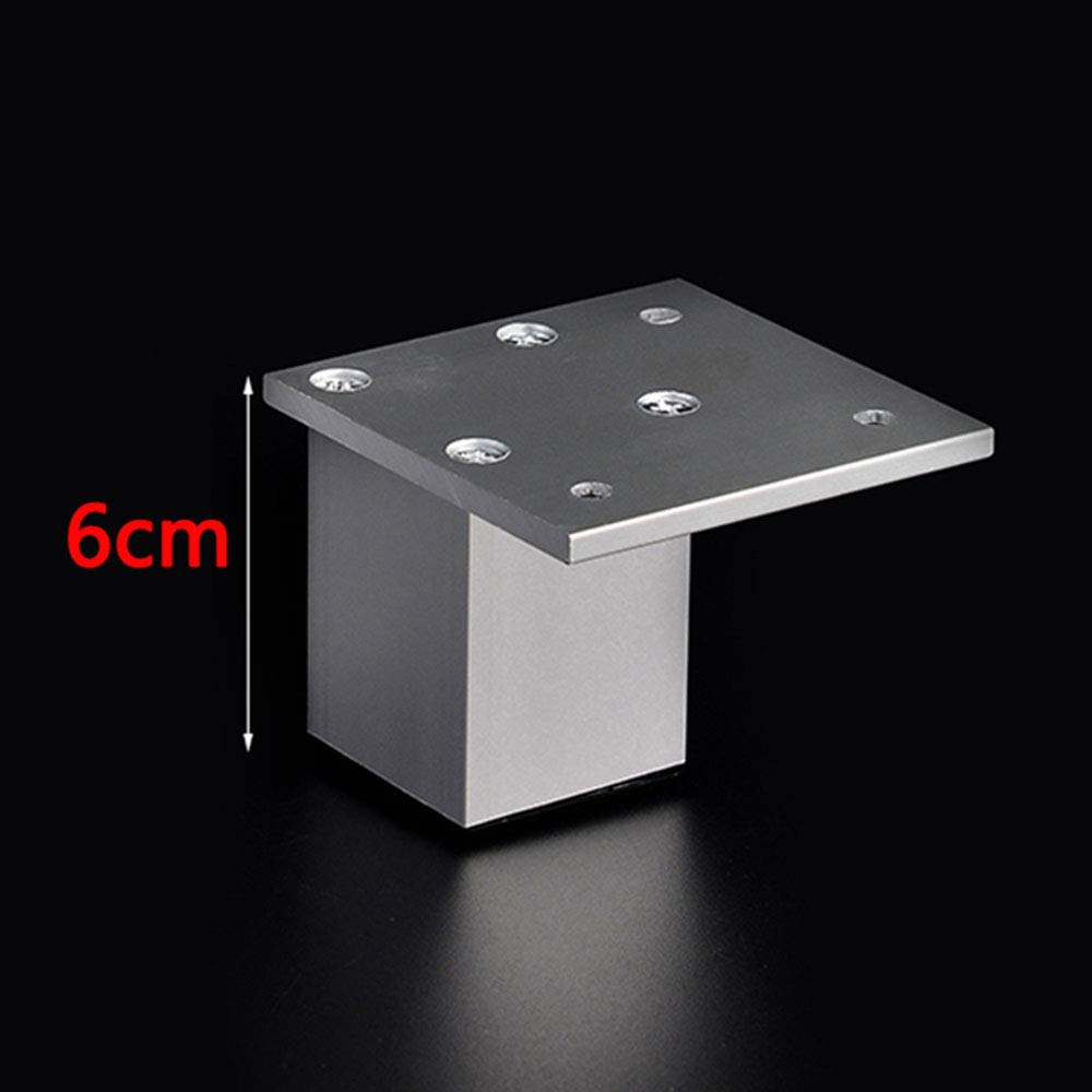 Furniture legs Gambe Fisse per Mobili, Piedini per Mobile in Metallo per Mobile da Tavolo, Quadrato Piatto, ø38mm