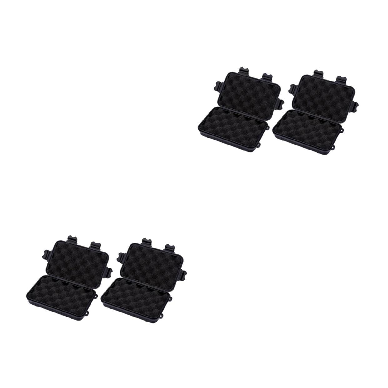 SUPVOX 2sets Small Dry Box Carrying Case Emergency Kit Waterproof Storage Container 2pcs*2 Color