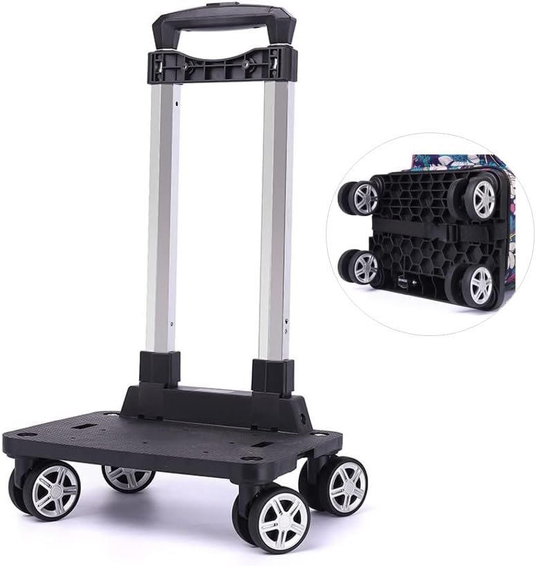 Chariot Pliable à Roues Pour Sac à Dos - Aluminium, Charge 25 Kg, Compact Et Léger