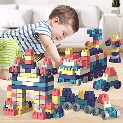 HRK Building Blocks Set Educational Construction Toy Puzzles Learning Activity Game for Kids Toys Block Game for Kids,Children Toys for 2,3,4,5 Years (100 PCS Building Blocks), Multicolor (40 pieces) (B09DVM2WN1) Amazon Price History, Amazon Price Tracker