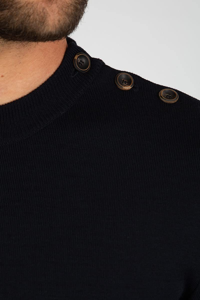 Armor Lux Pull Marin en Maille Haute-densité DRENEC