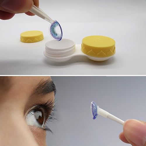 Miniatura 4 de Vastsoon Estuche para lentes de contacto con lavadora limpiadora, tamaño de viaje, kit de herramientas de extracción de aplicador de lentes de