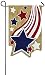 Evergreen Shooting Stars and Stripes Burlap Garden Flag, 12.5 x 18 inches