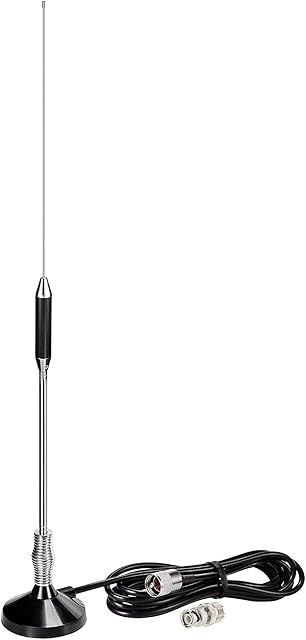Bingfu CB Radio Antenna 27MHz Antenna with Magnetic Base PL259 & BNC Male Connector Compatible with Cobra Midland Uniden Maxon President Mobile CB Radio Car Truck CB Antenna Kit