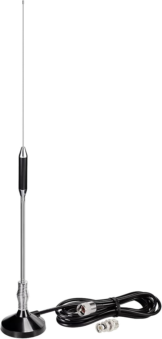 Bingfu CBFunkantenne 27 MHz Antenne mit PL259 & BNCStecker Kompatibel mit Cobra