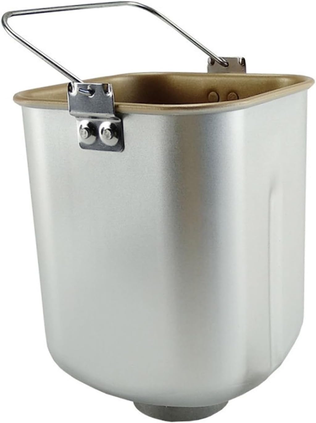 Bread Maker Spare Replacement Parts Not Sticky Pot Bread Maker Barrel Kitchen Appliances,Compatible With Redmond,Compatible With Midea Bread Maker Bucket(Gold)
