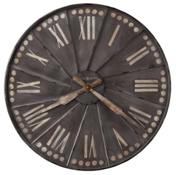 Howard Miller Wall-Clocks, Metal, Antique Charcoal