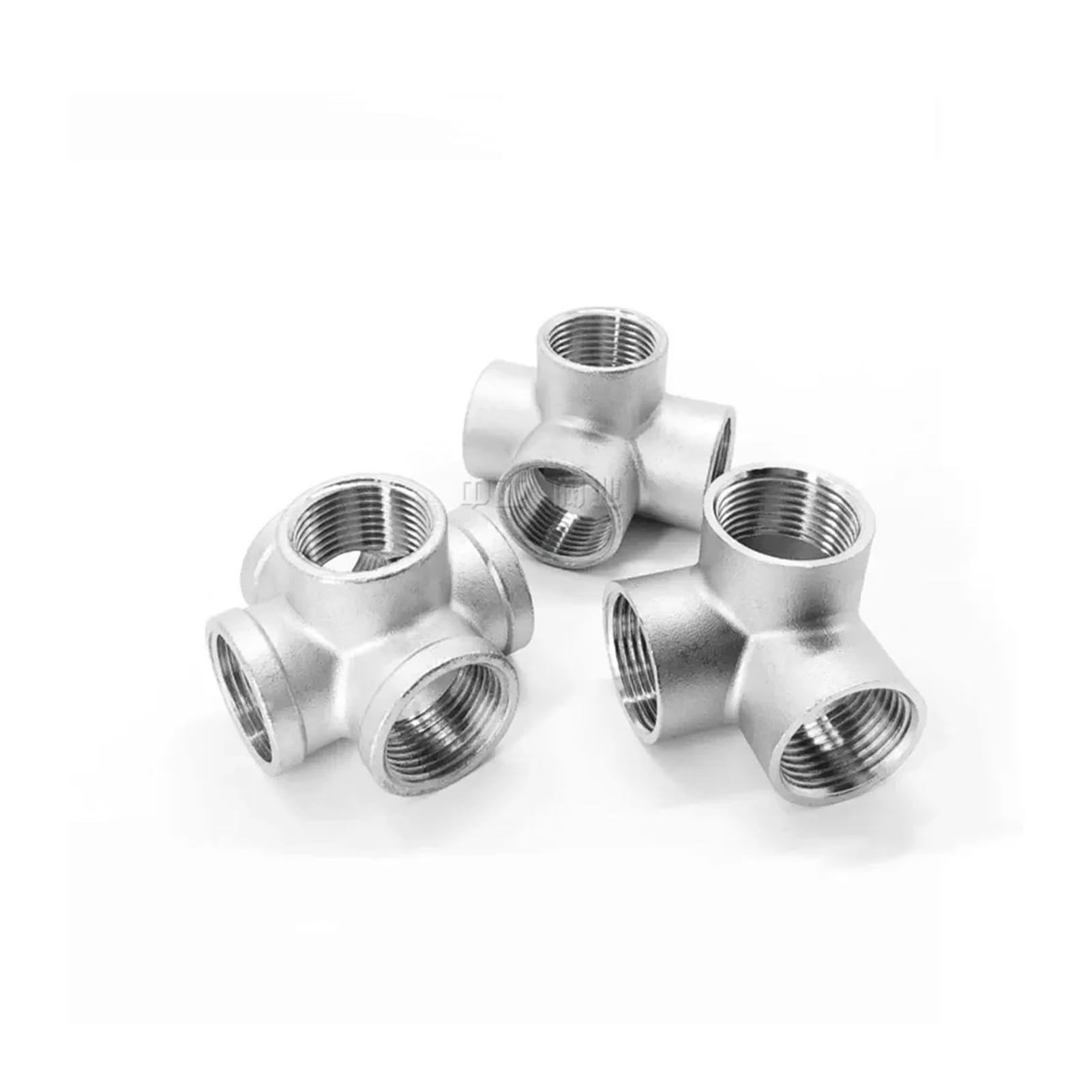 1/4" 3/8" 1/2" 3/4" 1" 1-1/4" 1-1/2" 2" BSPT Femmina 3 4 5 Vie Angolo Croce Raccordo for Tubo in Acciaio Inox 304 Connettore Acqua(5 Ways,1-1l4 BSP)
