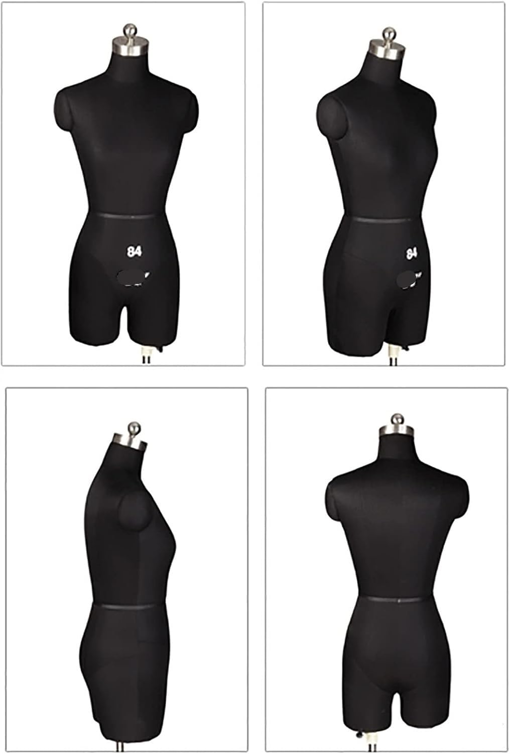 Przypinany żeński manekin do szycia tułowia(Black,Medium)