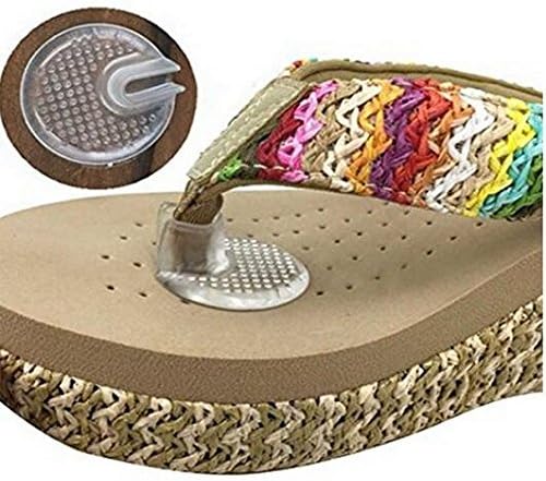 Miniatura 6 de 5 pares de protectores de silicona para chanclas, sandalias transparentes, protectores de gel para los dedos de los pies, cojines protectores de