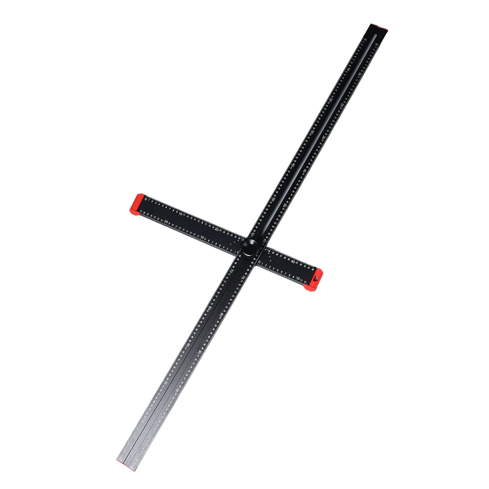 Walfront Righello Quadrato Multifunzione Righello Angolare Combinato Strumento di Misurazione Regolabile in Lega di Alluminio 1200 Mm con Design a T per Progetti di Lavorazione del Legno