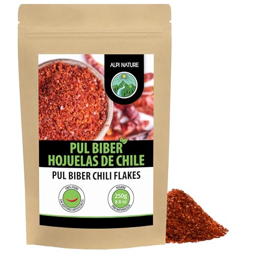 Alpi Nature Pul Biber 250g, Hojuelas de Guindilla, Hojuelas de Chile Pul Biber, Chiles Triturados