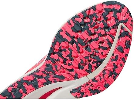 Mizuno Women's Wave Inspire 19 Running Shoe, High/Vis Pink/Snow White, 9 | Image 5