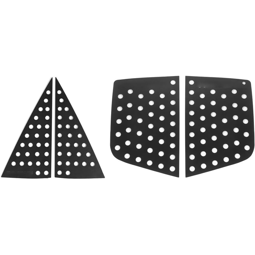 Bestmotoring Car Window Decorative Cover Trims, Front and Rear Window Aluminum Alloy Cover Compatible with Renegade 2016-2024