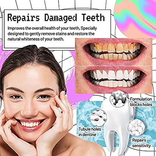 Angel Smile Whitening Purple Mousse Toothpaste, 2023 New Instant Teeth Whitening Toothpaste, Refresh Breath And Reduce Odor, Teeth Whitening Booster (2Pcs) #TOP4