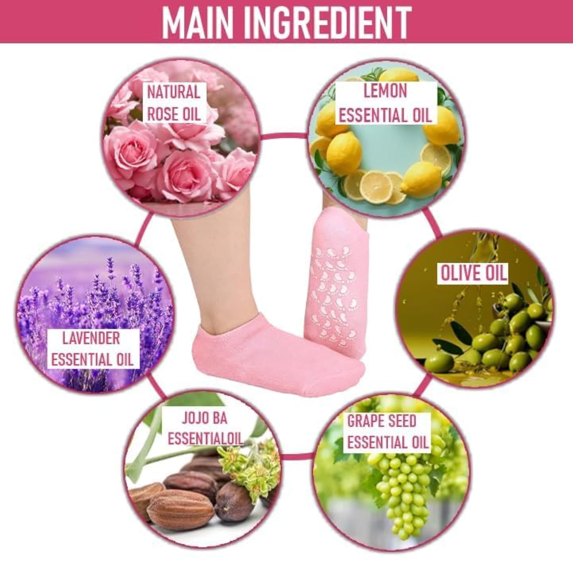Silicone Socks for Cracked Heel Repair Spa Treatment