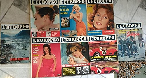  L’Europeo - lotto 8 riviste anni \'60 - Marilyn Monroe, Brigitte Bardot, Loren...