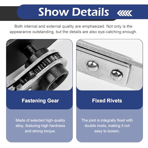 Titwaye Brake Caliper Press Tool, 4 In 1 Brake Caliper Compression Tool, Disc Piston Spreader Device with Caliper Hooks, Suitable for Most Vehicles (Blue) by Titwaye - Image 5