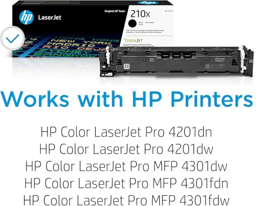 Image of HP 210X (W2100XQ1) Original Cartridge Toner CMYK 4-Pk for 4201 /4301 Series