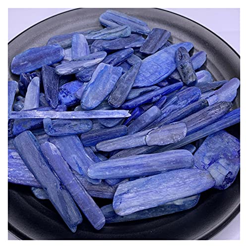HOBKEY Tira de Zafiro Azul Natural de 100G, Cristal Pulido, Gema de Cristal en Bruto, decoración de Mesa Familiar for Acuario decoración de la habitación