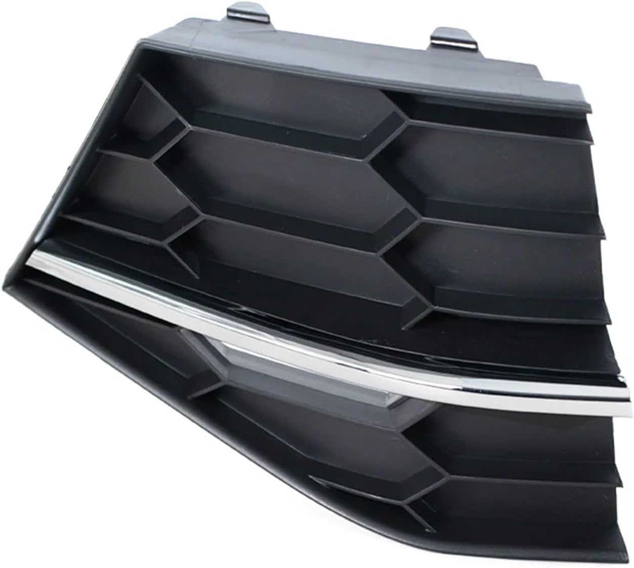 For Skoda Superb 2016 2017 2018 Fog Lamp Frame Front Bumper Lower Grille Trims Panel With Bright Bar(1 Pair)