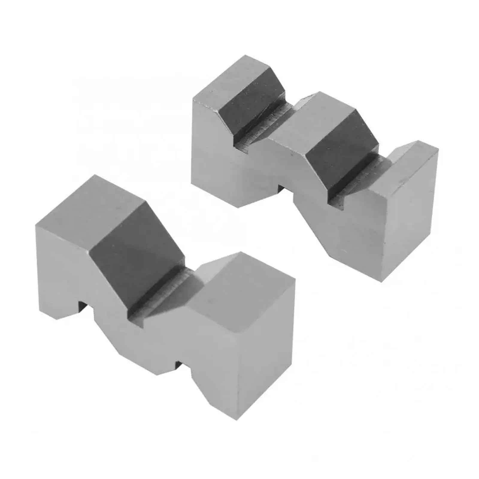 Blok wzorcowy, Linijka kątowa Precyzyjny mechanik 2 szt. Blok V ze stali węglowej o wysokiej dokładności typu M(2pcs 50mm)