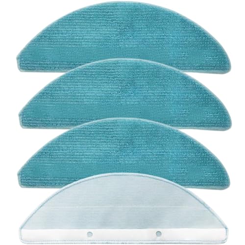 Pack 4 mopas de fregado para Cecotec Conga 8290 Immortal Ultrapower Home y 7490 Immortal, recambios lavables y reutilizables