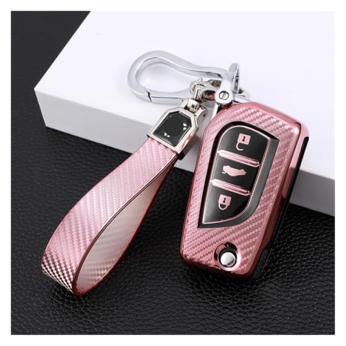 Funda llave plegable Corolla Verso Yaris estuche protector plata 5