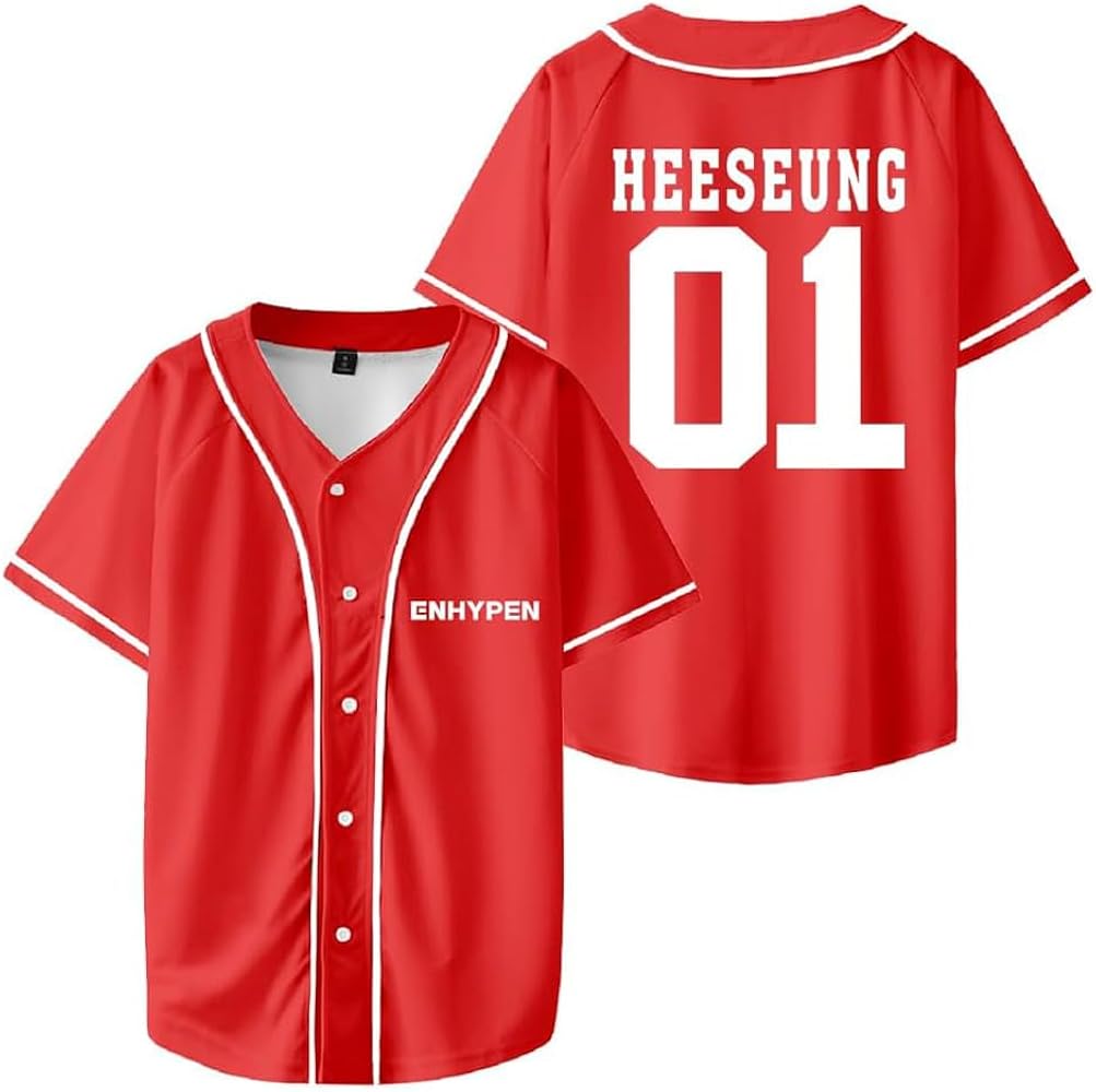 Amazon.com: KEOJBXCJY ENHYPEN HEESEUNG Merch - Camisas de béisbol