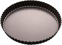 Forma para Torta e Bolo Redonda de Fundo Removível Antiaderente 24 ou 26cm com Fundo Falso (24cm)
