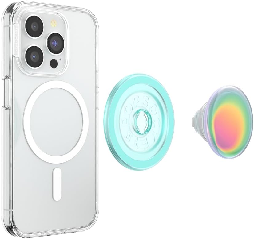 PopSockets Phone Grip for MagSafe with Kickstand, Magnetic Stand, Swappable Top, Secure Hold for iPhone MagSafe Cases, Phone & Tablet Grip, Cute PopSockets - Boca Aura - Image 5