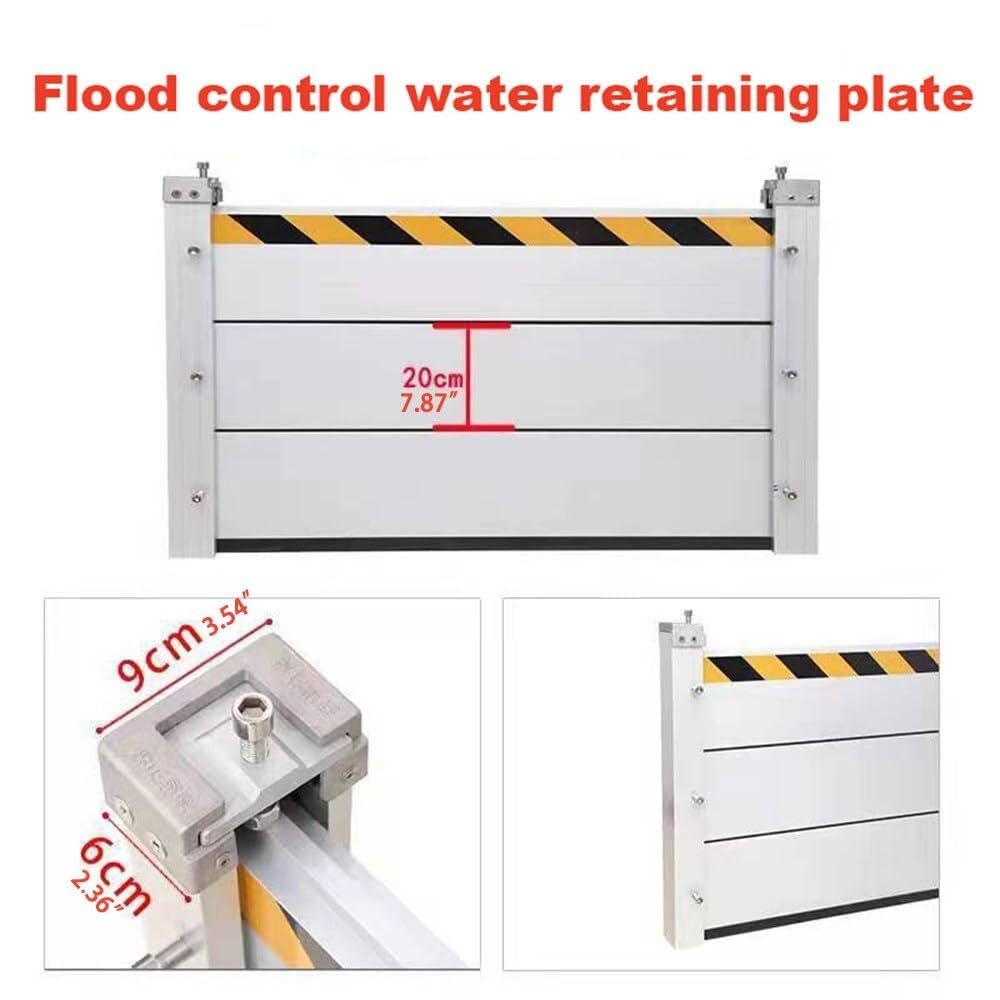 Sistema de Barrera de Aluminio, Barrera contra inundaciones, Solapa de Sellado para Puerta de Garaje subterránea, Solapa de Barrera Impermeable contra inundaciones, Resistente a im