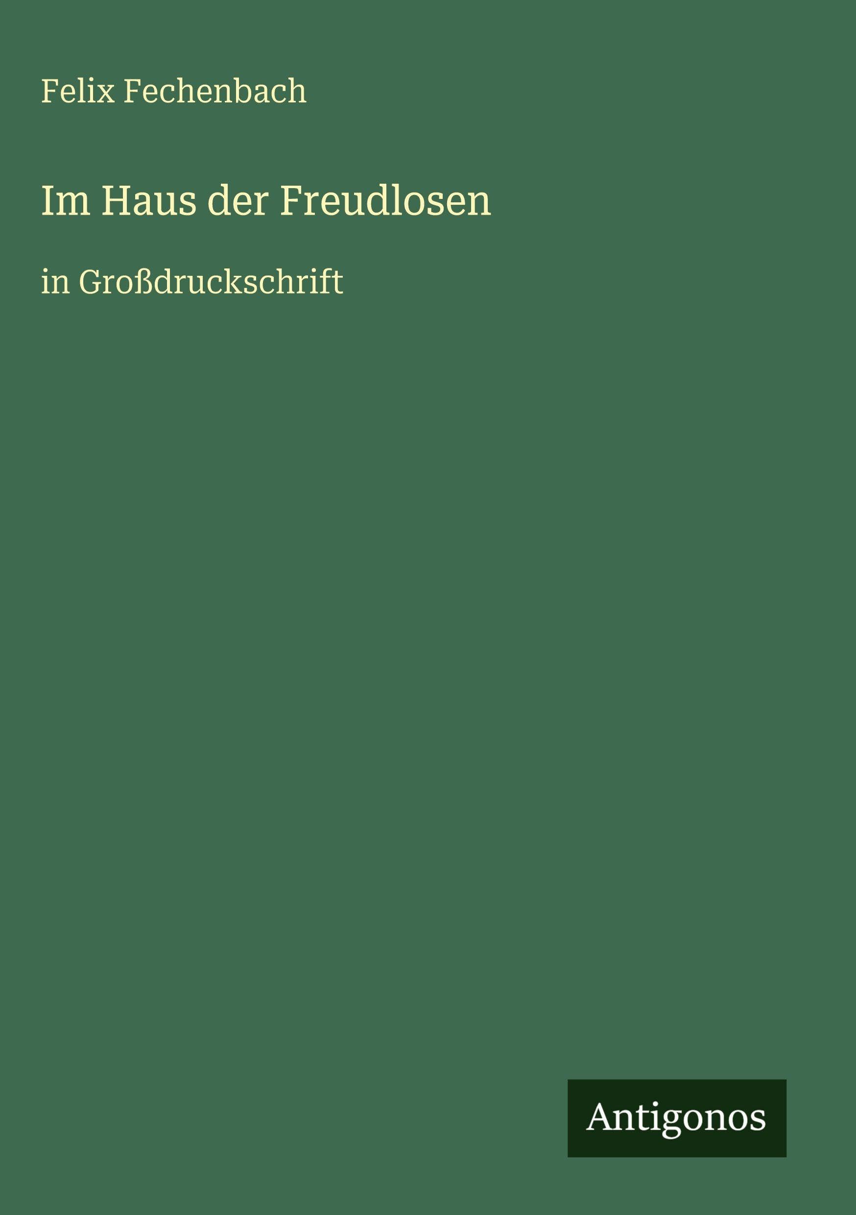 Im Haus der Freudlosen: in Großdruckschrift
