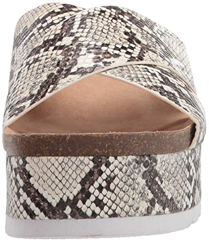 Dirty Laundry By Chinese Laundry Women's Platform Slide Sandal, Cream Snake, 7 #TOP1