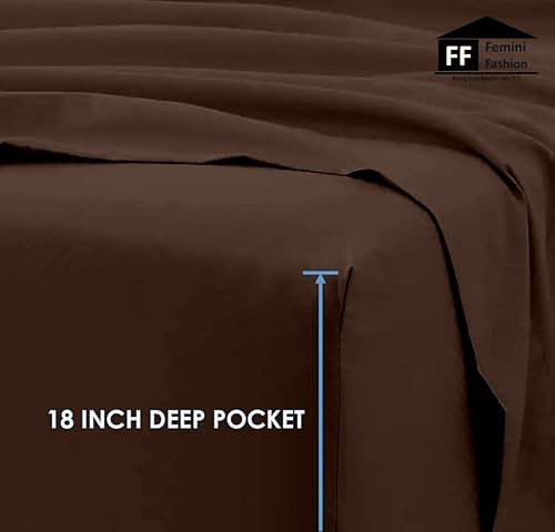 Miniatura 3 de Juego de sábanas de 6 piezas, 100% algodón egipcio Giza, sábana de cama, almohada de 1000 hilos, algodón de fibra larga de 1000 hilos, tejido