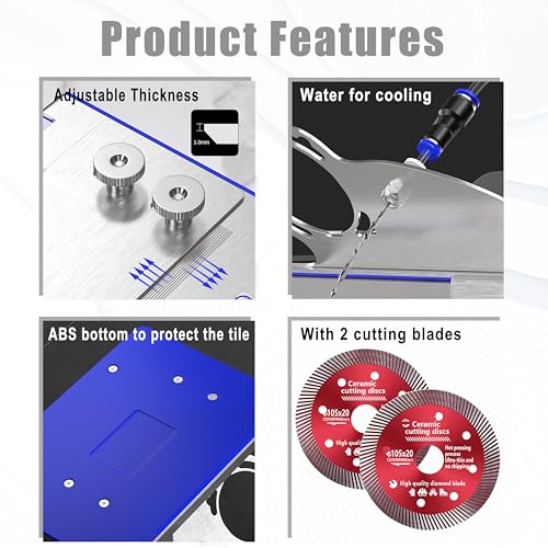 image for AUPREX 45 Degree Tile Chamfering Tool, Angle Grinder Stand for 45° Ti