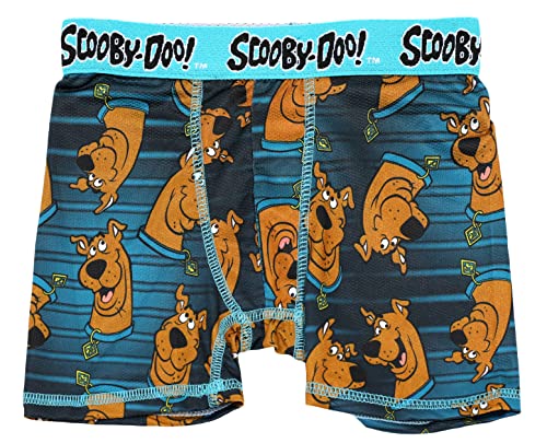 Bioworld Boy's Scooby-Doo 4 Pack Boxer Briefs - Athletic Novelty Cartoon Character Multipack Underwear2